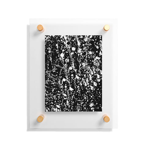 Amy Sia Splatter Black and White Floating Acrylic Print