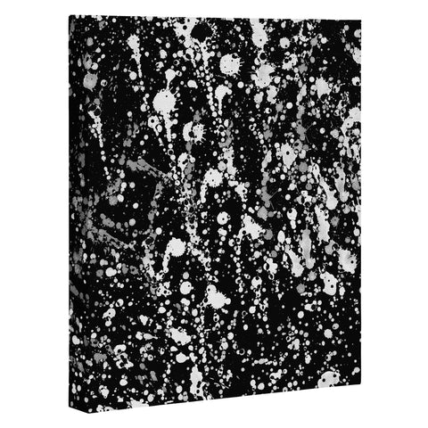 Amy Sia Splatter Black and White Art Canvas
