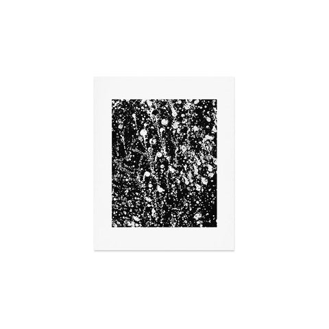 Amy Sia Splatter Black and White Art Print