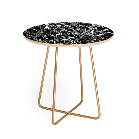 Amy Sia Splatter Black and White Round Side Table