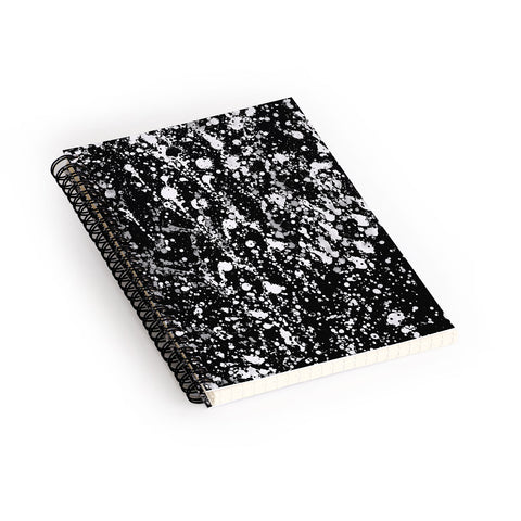 Amy Sia Splatter Black and White Spiral Notebook