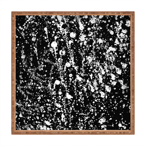 Amy Sia Splatter Black and White Square Tray