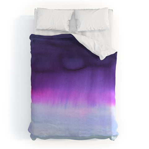Amy Sia Squall Purple Duvet Cover
