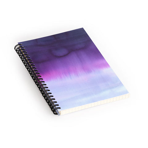 Amy Sia Squall Purple Spiral Notebook