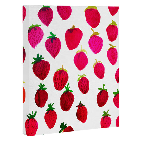 Amy Sia Strawberry Fruit Art Canvas