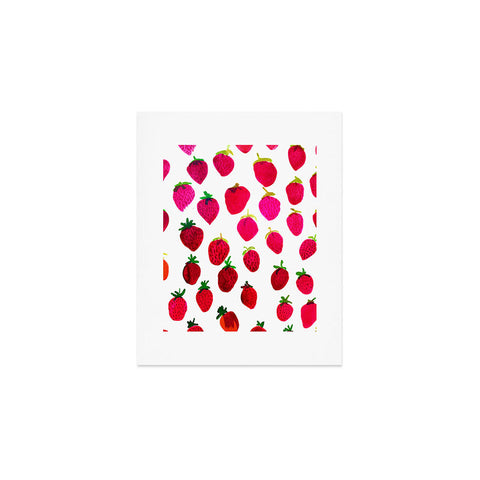 Amy Sia Strawberry Fruit Art Print
