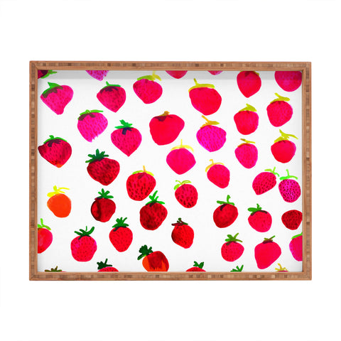 Amy Sia Strawberry Fruit Rectangular Tray