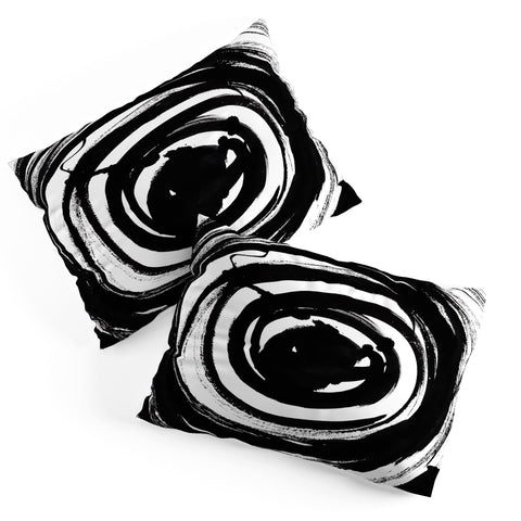 Amy Sia Swirl Black Pillow Shams