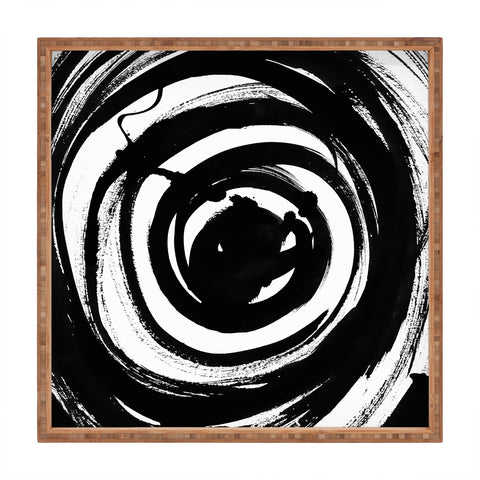 Amy Sia Swirl Black Square Tray