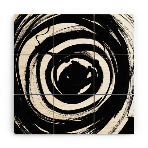 Amy Sia Swirl Black Wood Wall Mural