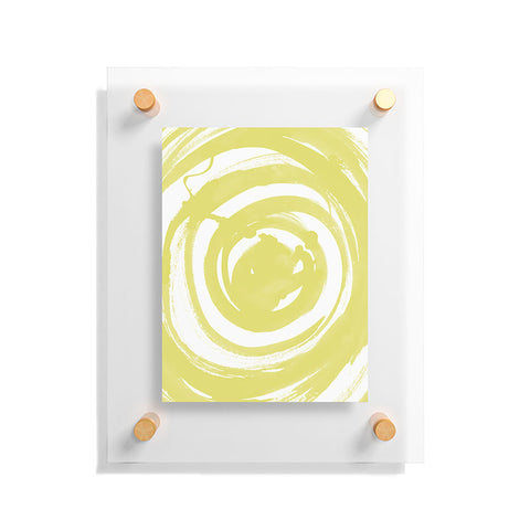 Amy Sia Swirl Ochre Floating Acrylic Print