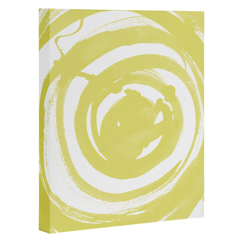Amy Sia Swirl Ochre Art Canvas