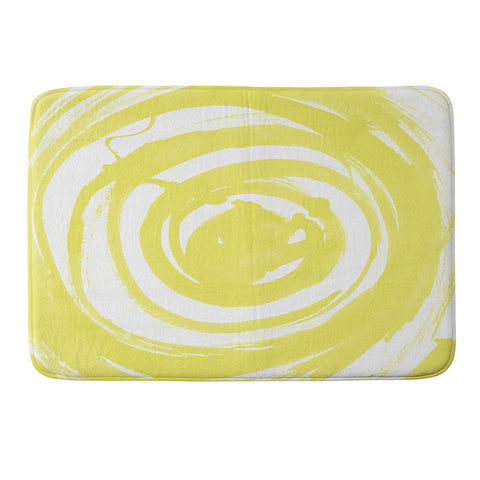 Amy Sia Swirl Ochre Memory Foam Bath Mat