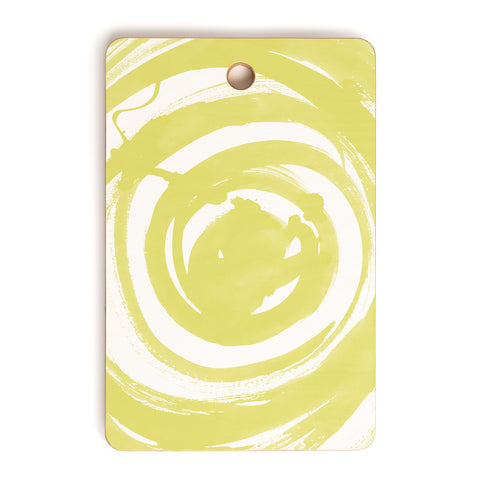 Amy Sia Swirl Ochre Cutting Board Rectangle