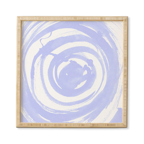 Amy Sia Swirl Pale Blue Framed Wall Art