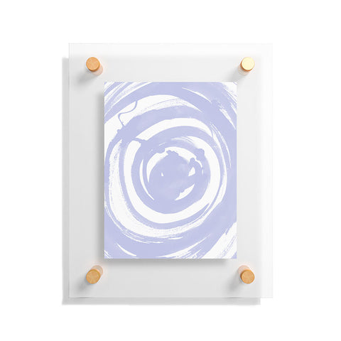 Amy Sia Swirl Pale Blue Floating Acrylic Print
