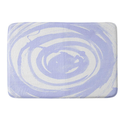 Amy Sia Swirl Pale Blue Memory Foam Bath Mat