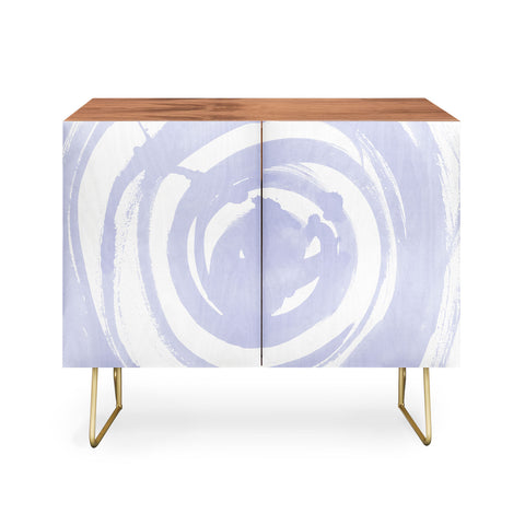 Amy Sia Swirl Pale Blue Credenza