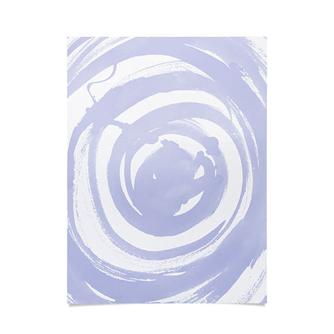 Amy Sia Swirl Pale Blue Poster
