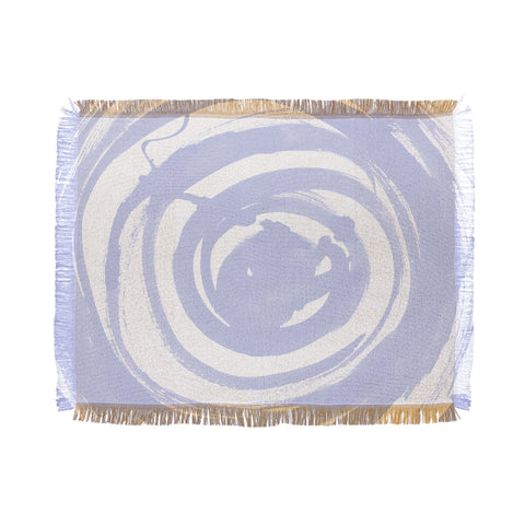 Amy Sia Swirl Pale Blue Throw Blanket