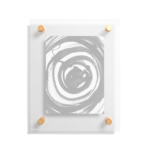Amy Sia Swirl Pale Gray Floating Acrylic Print