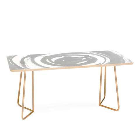Amy Sia Swirl Pale Gray Coffee Table