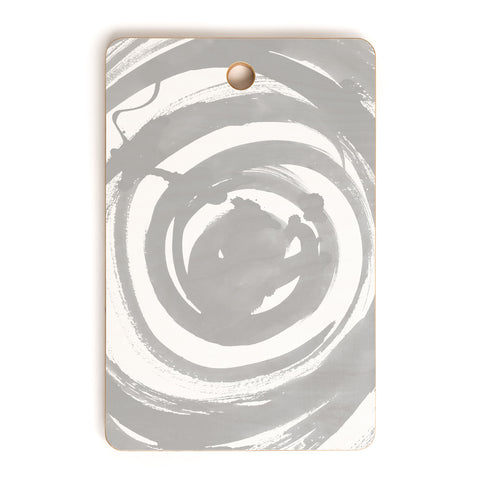 Amy Sia Swirl Pale Gray Cutting Board Rectangle