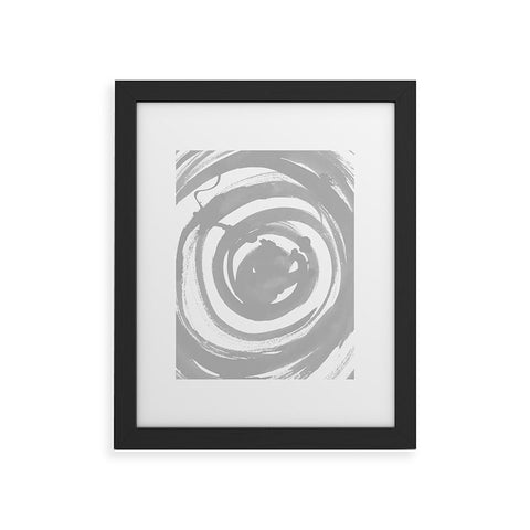 Amy Sia Swirl Pale Gray Framed Art Print