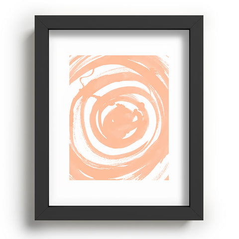 Amy Sia Swirl Peach Recessed Framing Rectangle