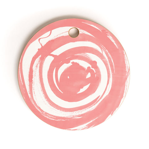Amy Sia Swirl Rose Cutting Board Round