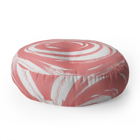Amy Sia Swirl Rose Floor Pillow Round