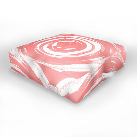 Amy Sia Swirl Rose Outdoor Floor Cushion