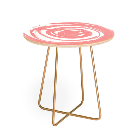 Amy Sia Swirl Rose Round Side Table