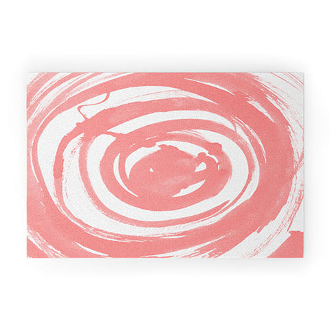Amy Sia Swirl Rose Welcome Mat