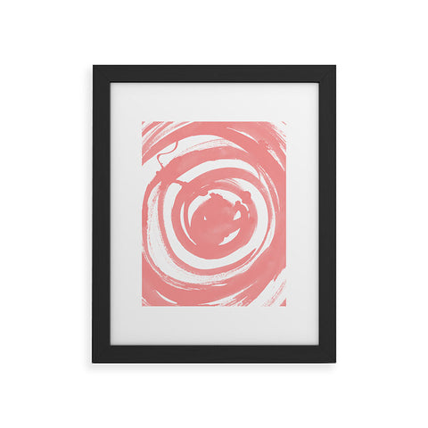 Amy Sia Swirl Rose Framed Art Print