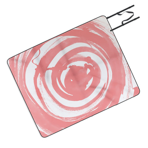 Amy Sia Swirl Rose Picnic Blanket
