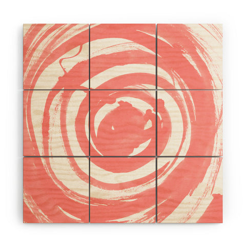 Amy Sia Swirl Rose Wood Wall Mural