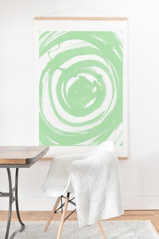 Amy Sia Swirl Sage Art Print And Hanger