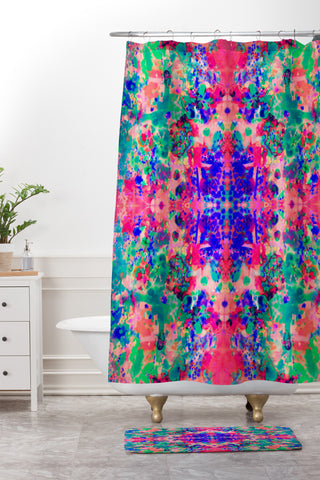Amy Sia Tahiti Shower Curtain And Mat
