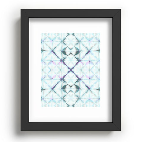 Amy Sia Tangier Aqua Blue Recessed Framing Rectangle