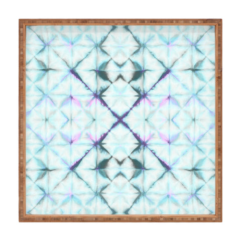 Amy Sia Tangier Aqua Blue Square Tray