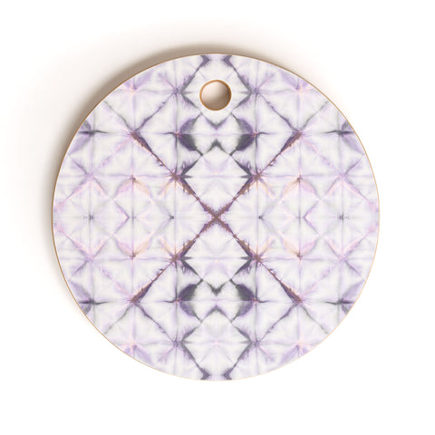 Amy Sia Tangier Purple Cutting Board Round
