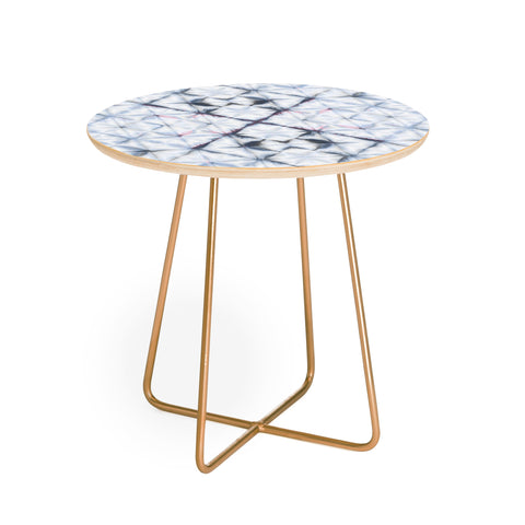 Amy Sia Tangier Slate Blue Round Side Table