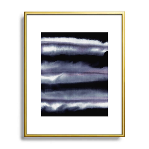 Amy Sia Tempest Monochrome Metal Framed Art Print