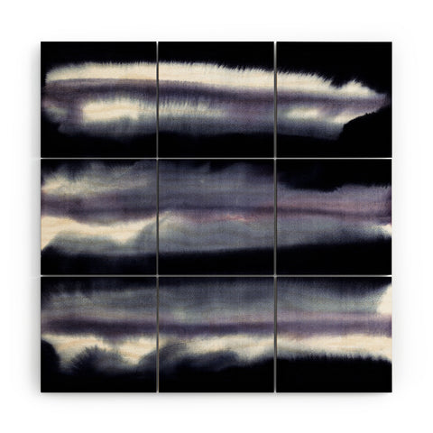 Amy Sia Tempest Monochrome Wood Wall Mural