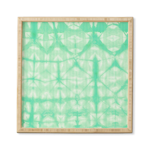 Amy Sia Tie Dye 2 Mint Framed Wall Art