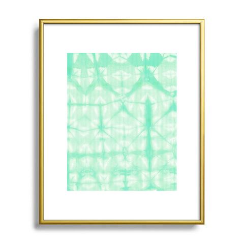 Amy Sia Tie Dye 2 Mint Metal Framed Art Print