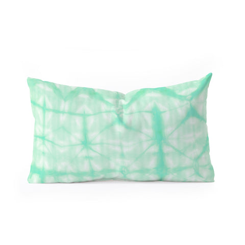Amy Sia Tie Dye 2 Mint Oblong Throw Pillow