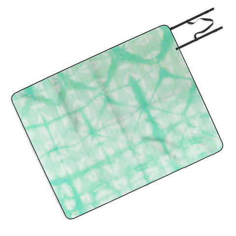 Amy Sia Tie Dye 2 Mint Picnic Blanket