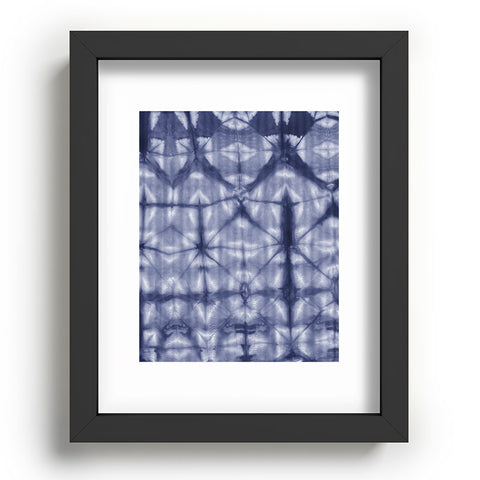 Amy Sia Tie Dye 2 Navy Recessed Framing Rectangle